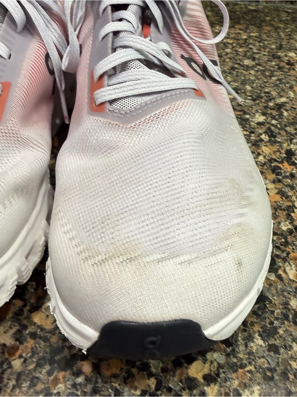 On Running Cloud  mens Running Shoes - White with reddish  Accent 11.5 - Picture 5 of 11